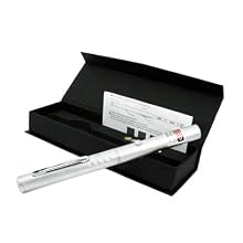 50mW Green Laser Pointer w/ Silver Body