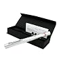 Silver Dimple Finish Green Laser Pointer Astronomy and Military Grade With Double Bonus Micro L.E.D. Flashlight and Blue Microfiber Optical Cloth
