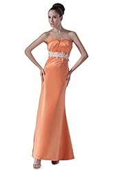 Strapless Taffeta Evening Dress/Bridesmaid Dress 