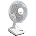 Tischventilator, ø 230 x H 390 mm, weiß