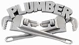 PLUMBER Occupation Trade Pewter Belt Buckle