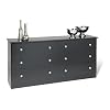 Prepac Black 6-Drawer Dresser