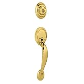 Kwikset Keyed Entry Dakota Single Cylinder Handleset | Polished Brass