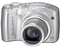 Canon PowerShot SX100IS 8MP Digital Camera with 10x Optical Image Stabilized Zoom (Silver)