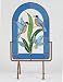 Gallery Art Glass Blue Birds 3-D Windows
