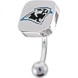 National Football League Logo Top Mount Curved Belly Ring - Carolina Panthers