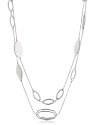 Kenneth Cole New York "Urban Smoke" Geometric Long Necklace, 60"