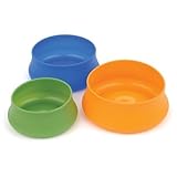 Guyot Designs 48-Ounce Squishy Dog Bowl Water Bottle (Blue,Large)