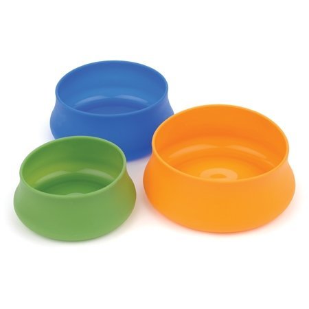 Guyot Designs 48-Ounce Squishy Dog Bowl Water Bottle (Blue,Large)