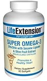 Super Omega-3 EPA/DHA with Sesame Lignans & Olive Fruit Extract, 60 softgels