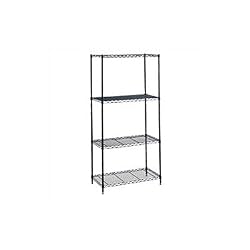 Safco 48"x24" Industrial Wire Shelving in Gray