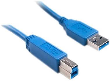 TruDx - 10ft USB 3.0 A Male to B Male Cable - Blue