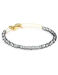 Alex and Ani "Bangle Bar Color Palette" Deep Sea Shimmering Sea Bead Expandable Wire Bangle Bracelet