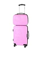 Hello Kitty Set Troley rígido + neceser 85101/2 50 cm (Rosa)