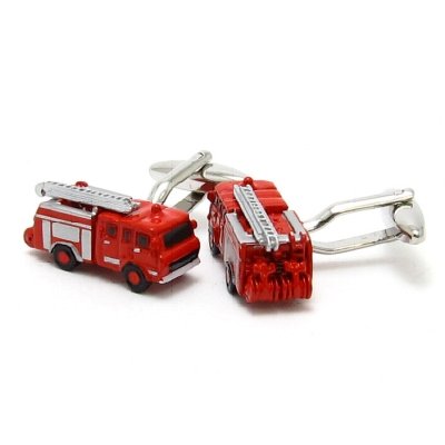 Red Fire Truck 3D Diecast Cufflinks