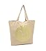 Victoria's Secret VS Embellished Canvas & Gold Beach Bag Tote Purse