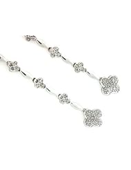 14k WHITE GOLD WOMENS EARRING LE-3535 DIAMOND 0.28CT TW