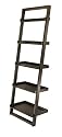 Leaning 5-Tier Bookshelf - Black