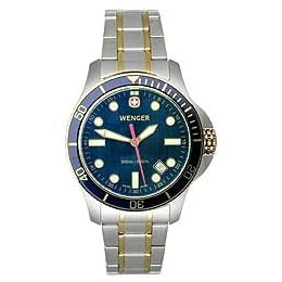 Wenger Wrist Watches-Wenger Battalion III Diver Blue Dail Sport Men's Watch 72346