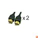 2 Pack of HDMI 6FT Cables: 1.3a Category 2(Full 1080P Capable)(Compatible with Xbox 360 & PS3)