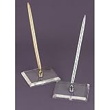 Lucite Gold Tone Pen Set