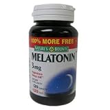 Melatonin 3 Mg Nighttime Sleep Aid Tablets, By Natures Bounty - 120+120 Tablets
