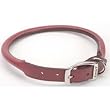 Coastal Pet Circle T Oak-Tanned Rolled Leather Dog Collar (Red, 24 Inch L x 1...