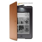 Funda de cuero con luz Amazon para Kindle Touch, color marr�n claro (s�lo sirve para el Kindle Touch)