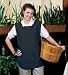 Black Poplin Cobbler Aprons - Case of 6 - 28L x 20W