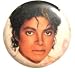 Michael Jackson Button ~ Rare Button!!~ Approx 2" (Sold As Is. Shows Some Wear & Tear)