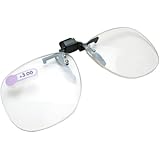 Daiso Japan Optical Clip-on Flip-up Magnifying Reading Glasses +3.00 Diopter