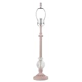 Single Glass Ball Lamp Base in Pink