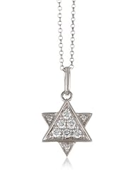 KC Designs "Faithfully Yours" Diamond 14k White Gold Star Of David Pendant Necklace, 16"