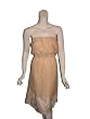 LAUREN MOFFATT Swiss Voile Strapless Dress in Peach