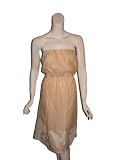 LAUREN MOFFATT Swiss Voile Strapless Dress in Peach