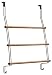 InterDesign Formbu Over-the-Door Triple Towel Bar, Bamboo/Bronze