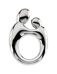 Mother & Child Small Pendant 14K Gold White 83167