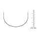 Amazon Collection Sterling Silver Round Snake-Chain Necklace