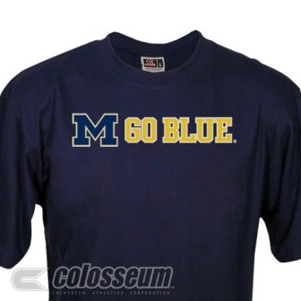 Buy Michigan Wolverines Team Color Logo T-Shirt by Colosseum Athletics