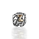 Bling Jewelry 925 Sterling Silver Letter Z Alphabet Bead Screw Core Chamilia Pandora Bead Charm Style