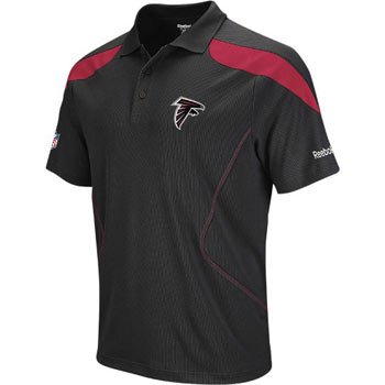 Atlanta Falcons Reebok 2011 Sideline Black Team Polo Shirt - S