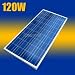 Asunpower 120 Watt 12 Volt Solar Panel UL Listed