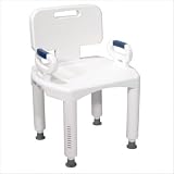 Drive Premium Series Bath Bench with Back and Arms