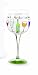 Mud Pie Happy Hour Hand Painted Wine Glass
