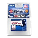 Lettering Tape, 1" Size, Black/White