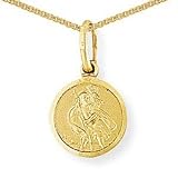 9ct Gold St Christopher & Chain.
