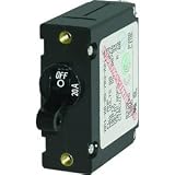 Blue Sea Systems 7212 AC/DC Single Pole Magnetic World Circuit Breaker