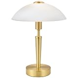 Elegante Tischleuchte “Solo 1″ in Messing matt mit Touchfunktion