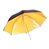 CowboyStudio 33in Black & Gold Photo Studio Umbrella