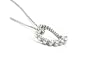 0.72 Ct Round Cut Diamond Heart Shaped Pendant 14k White Gold